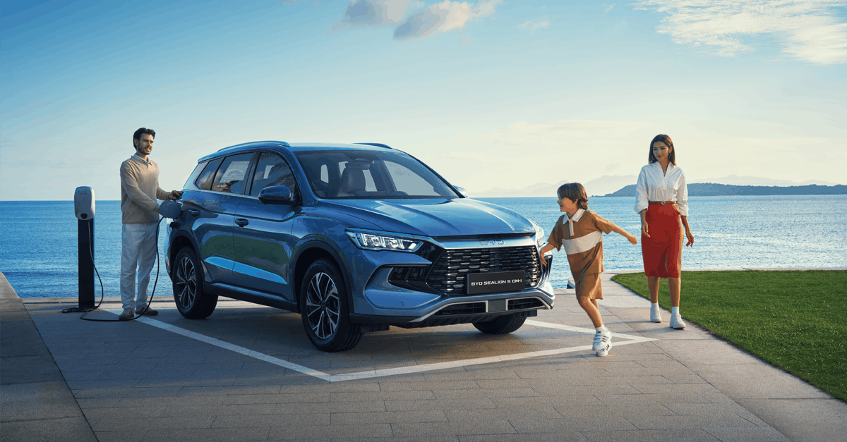 Profitez du BYD Sealion 5 DM-i à partir de 29 990€ ou de 329€ TTC/mois* !