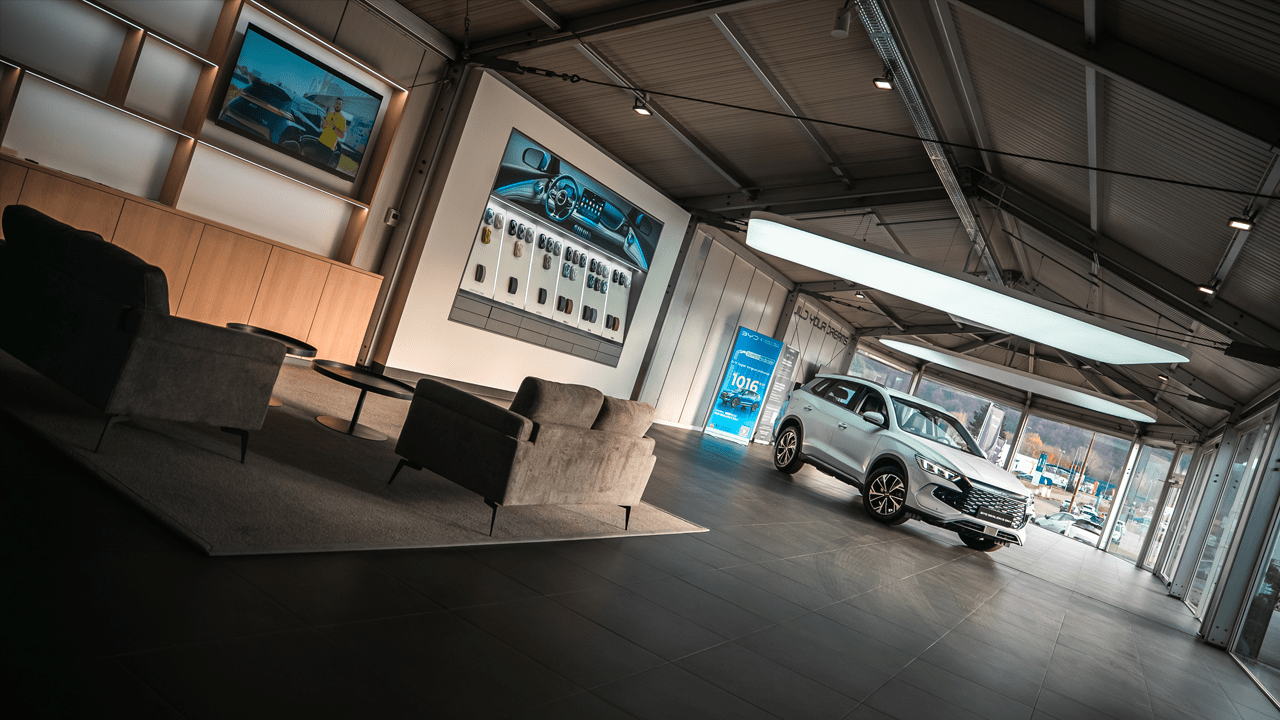 Showroom de la concession BYD Forbach
